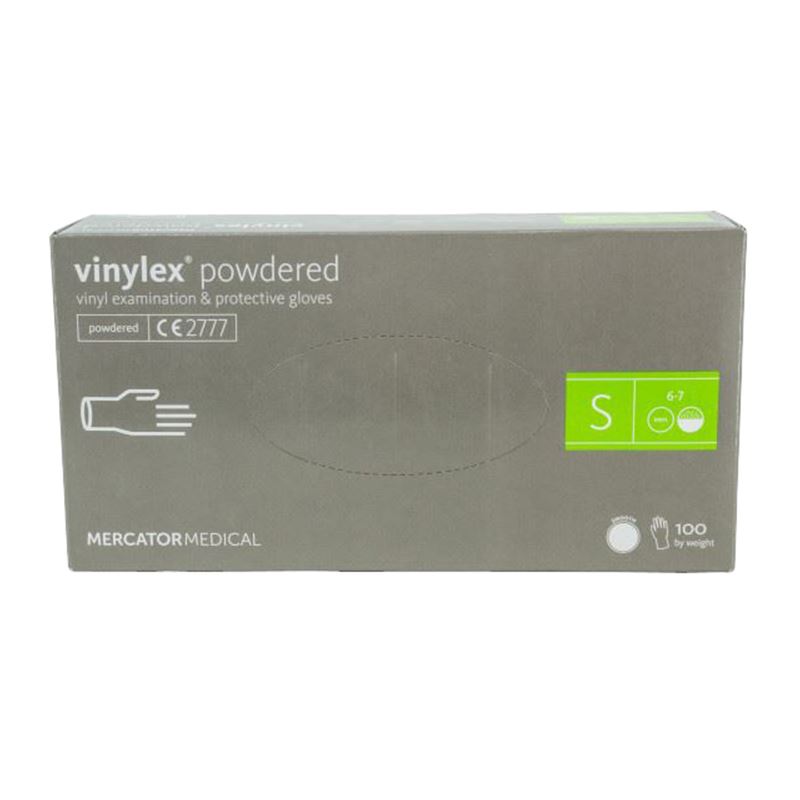 Rękawiczki winylowe bezpudrowe S 100szt