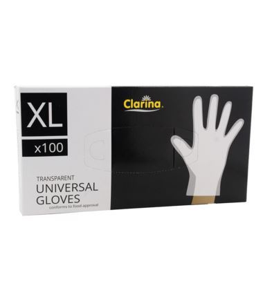 Rękawiczki jednorazowe transparentne L/XL 100szt