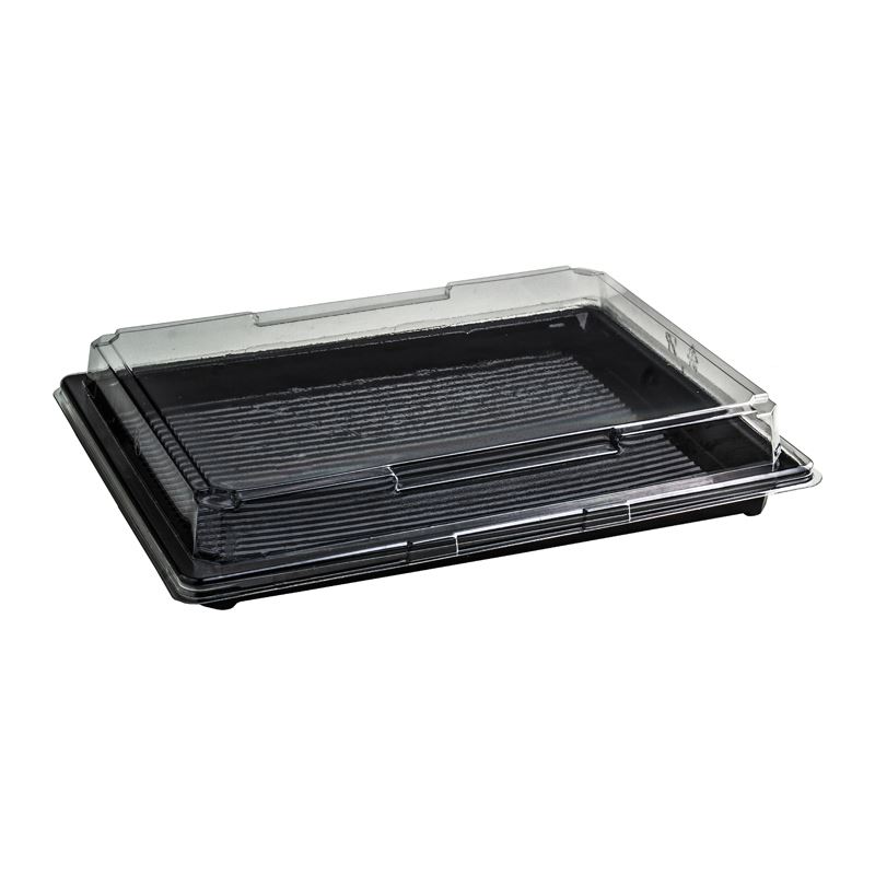Pojemnik na sushi z wypukłą przykrywką PET K302+ PK 400szt.