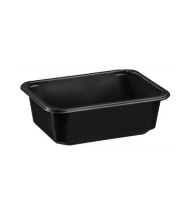 Pojemnik do zgrzewu 187x137x63 czarny 1-dzielny W1/603D 640szt