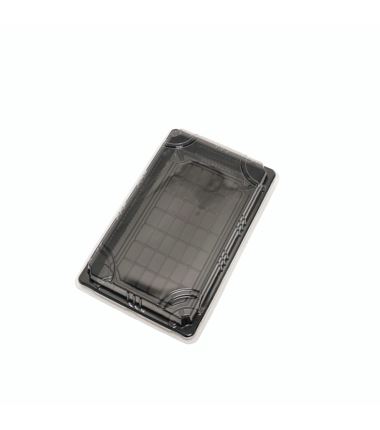 Pojemnik na sushi z wypukłą przykrywką PET 240mm+150mm 50szt
