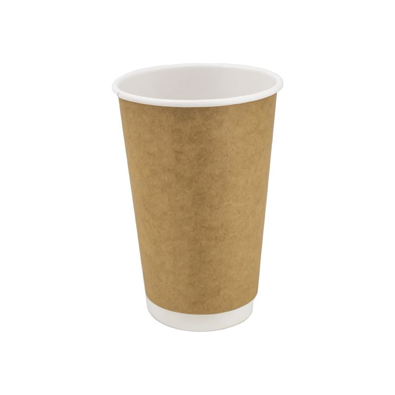 Kubek papierowy fi80mm 250 ml brązowy termiczny 25szt