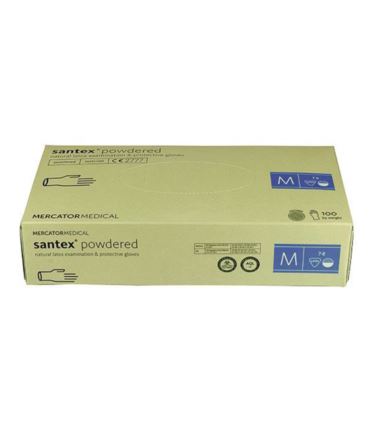 Rękawiczki lateksowe niepudrowane medyczne M 100szt
