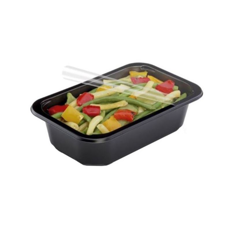 Pojemnik do zgrzewu 178x113x50DC czarny 1-dzielny 320szt