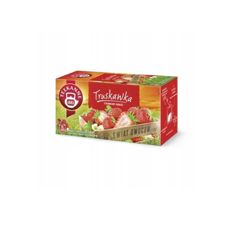 Herbata Strawberry truskawka ekspresowa owocowa 20szt