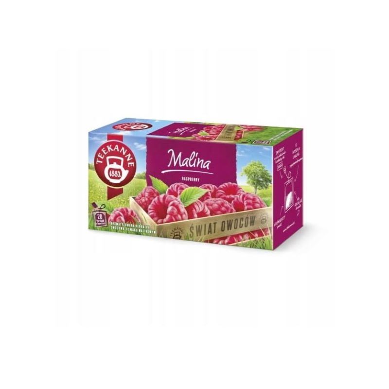 Herbata Raspberry ekspresowa owocowa 20szt