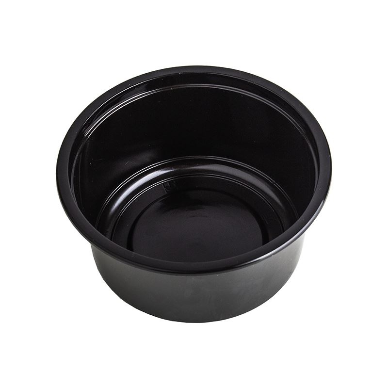 Pojemnik okrągły PP 115mm 350ml czarny 50szt D-8115C