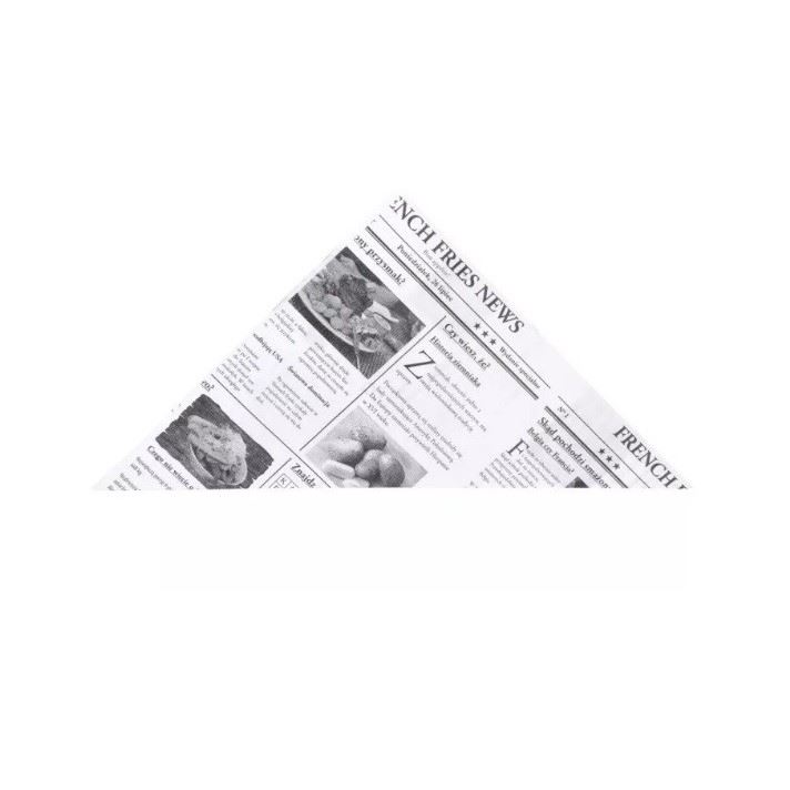 Koperta rożek na frytki gazeta 125g mała 200szt