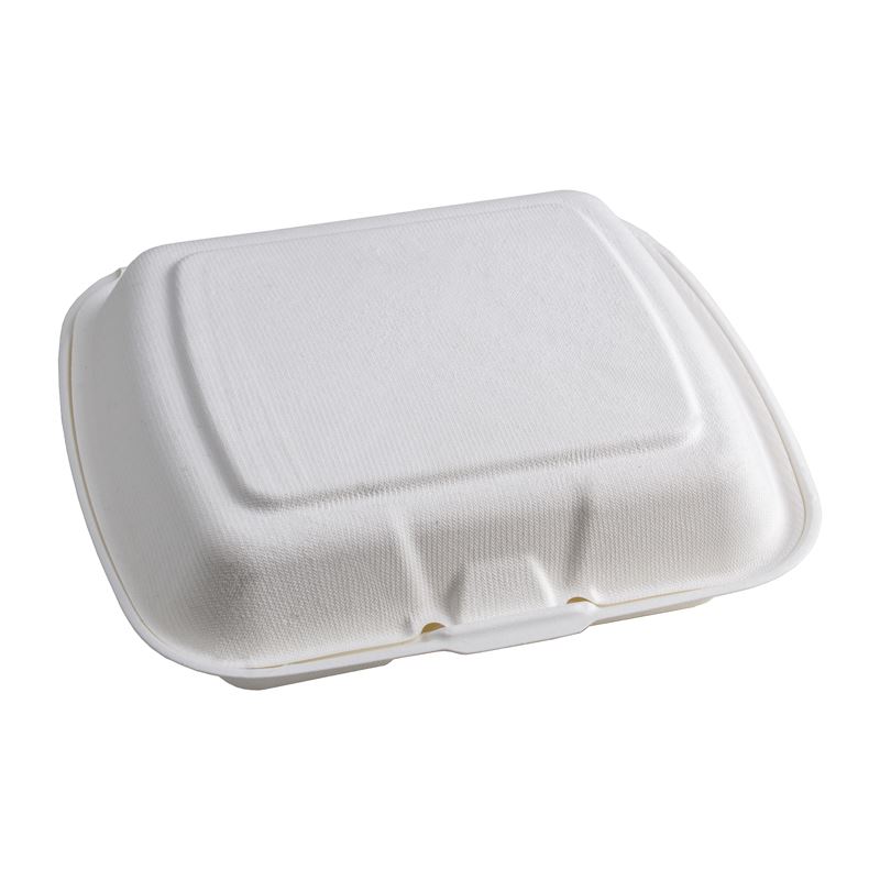 Menu box trzykomorowe opakowanie z trzciny cukrowej 230x205x40 50szt