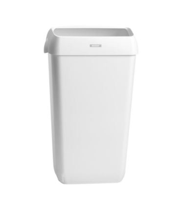 Kosz na śmieci z pokrywą 25L biały 2szt