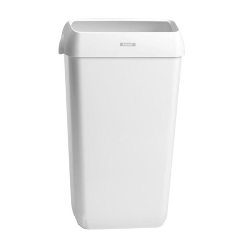 Kosz na śmieci z pokrywą 25L biały 2szt