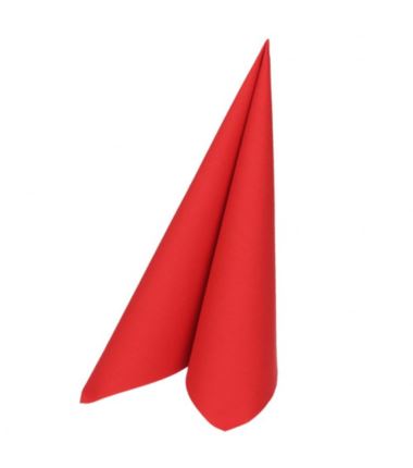 Serwetki 33x33 składane 1/4 2W czerwone 250szt