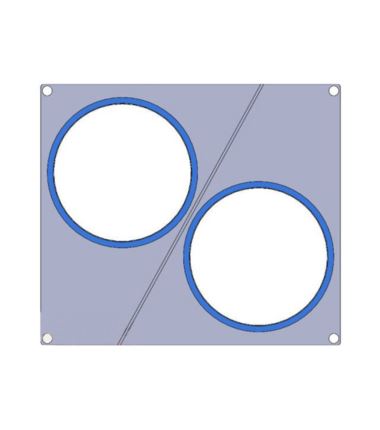 Ramka do zgrzewarki Re-Ko okrągła fi 115mm 2 gniazda