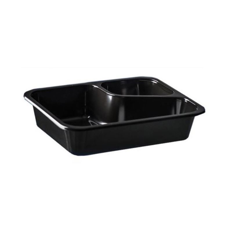 Pojemnik do zgrzewu 227x178x35 czarny 2-dzielny COLT 320szt