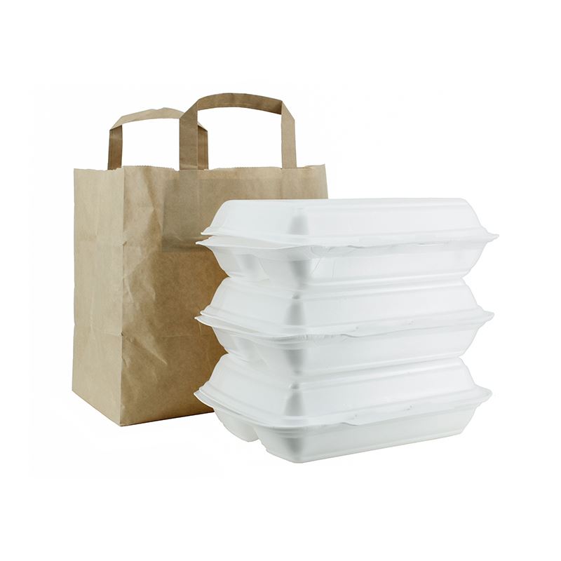 Torba papierowa brązowa z uchem płaskim 260x170x260 250szt