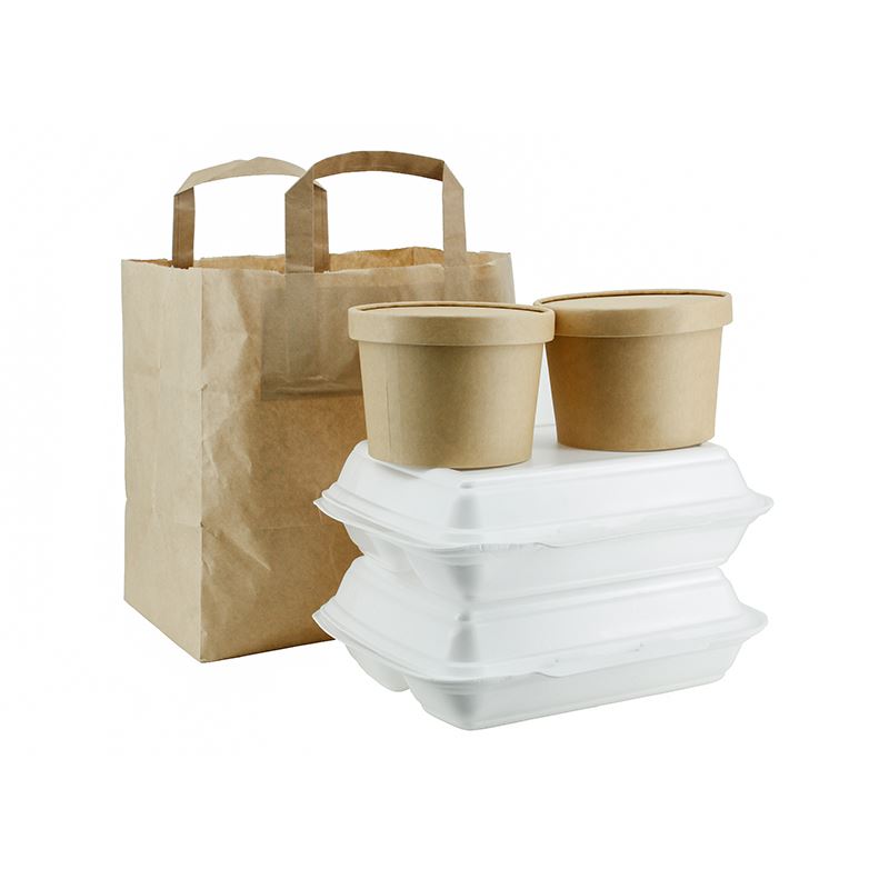 Torba papierowa brązowa z uchem płaskim 26x17x26 25szt