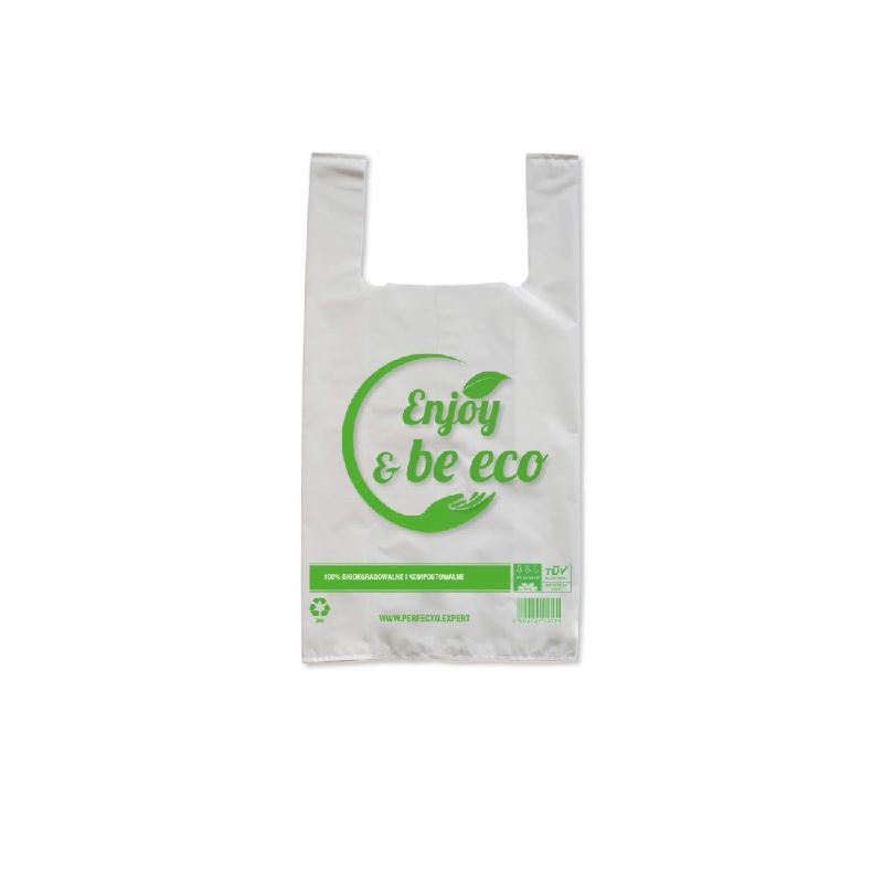 Reklamówki BIO "Enjoy& Be" 30x55cm 18my 50szt