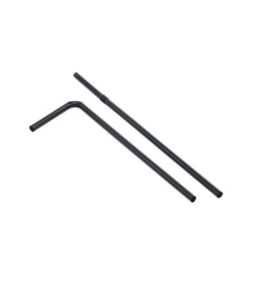 Słomki łamana PP czarna 5/210mm 500szt