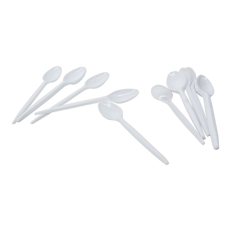 Łyżeczka plastikowa biała 12,5 cm 100szt