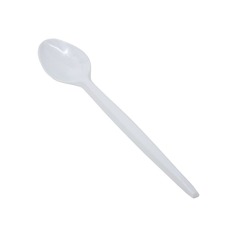 Łyżeczka plastikowa biała 12,5 cm 100szt