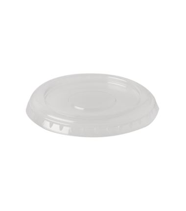 Pokrywka do kubków PET płaska z nacięciem 95mm 50szt