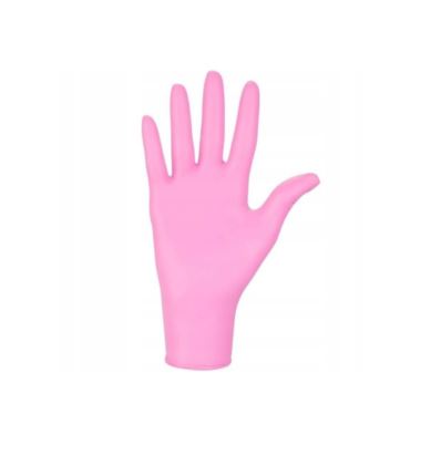 Rękawice nitrylowe S Pink różowe 100szt