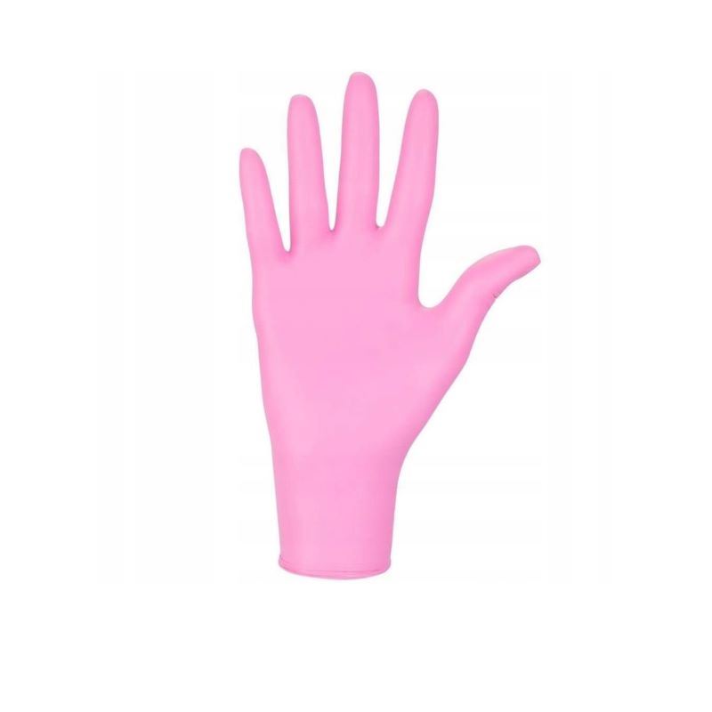 Rękawice nitrylowe S Pink różowe 100szt