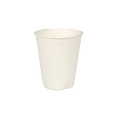 Kubek trzcina cukrowa biały 250ml 80mm biały 50szt