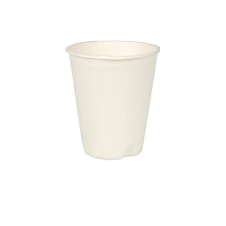 Kubek trzcina cukrowa biały 250ml 80mm biały 50szt