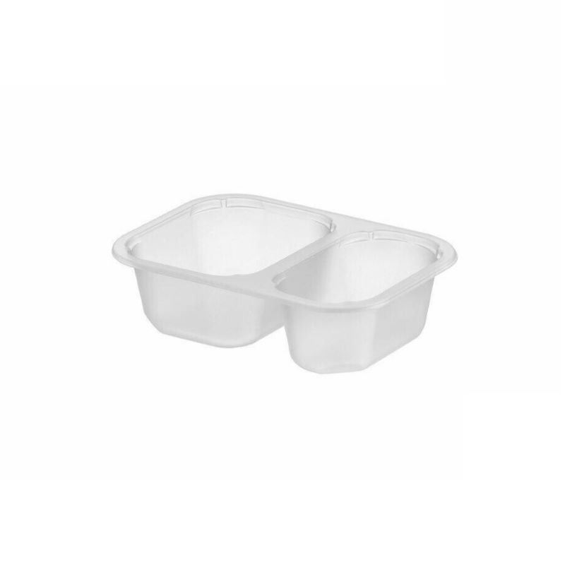 Pojemnik do zgrzewu mleczny 2-dzielny 160x112x45 mini 456szt