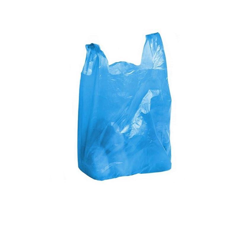 Reklamówka HDPE 25/45 niebieska a'100 14my