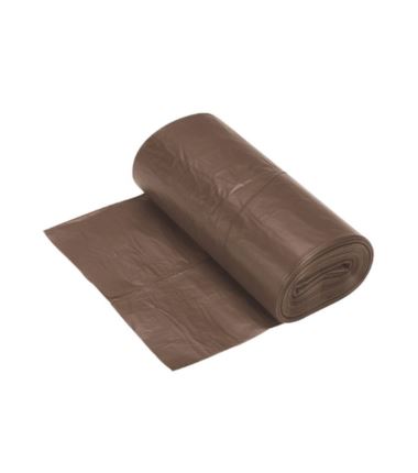 Worki na śmieci 35l LDPE brązowe 20szt