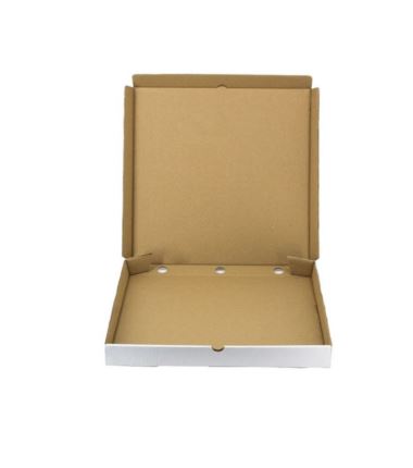 Karton na pizzę 42x42cm biało/szary boki proste Szef Poleca 50szt