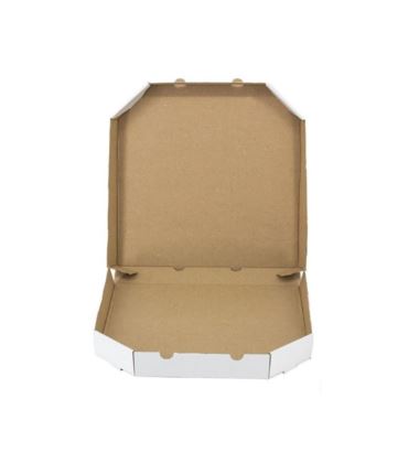 Karton na pizzę 50x50cm biało/szary boki ścięte Szef Poleca 50szt