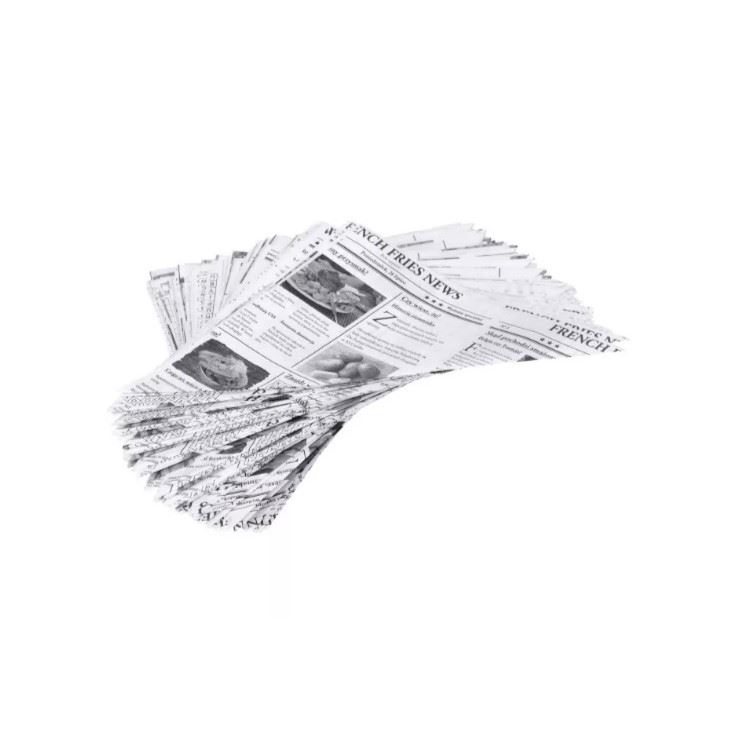 Koperta rożek na frytki gazeta 250g duża 200szt