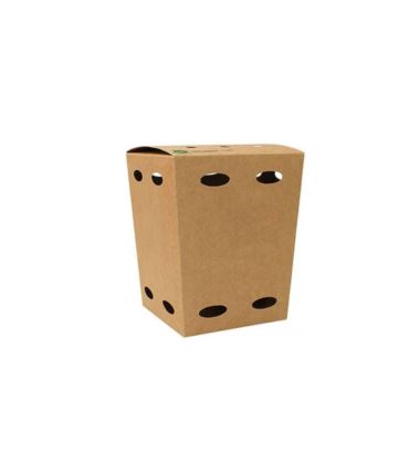 Kubełek tekturowy kwadratowy kraft 1,6L 50szt