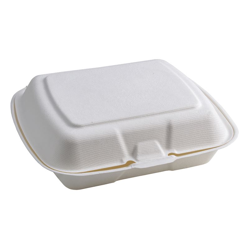 Menu box trzykomorowe opakowanie z trzciny cukrowej 230x205x40 50szt