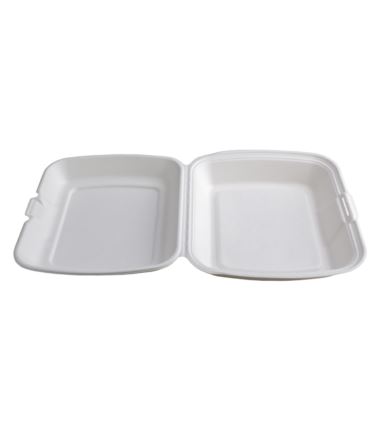 Menu box pojemnik z trzciny cukrowej jednokomorowe 230x205x40 50szt
