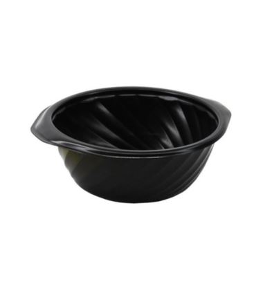 Miska flaczarka do zgrzewu 500ml czarna BOL500N 100szt