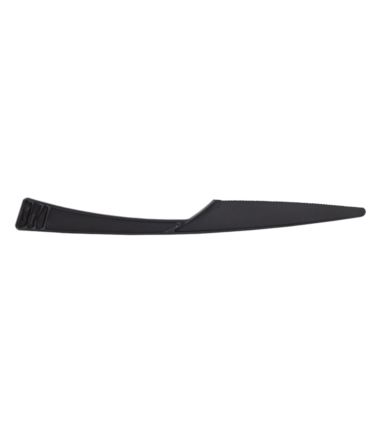 Nóż plastikowy czarny Servipack Wave Design 40szt Guillin