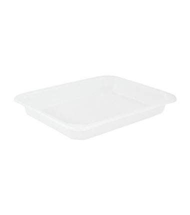 Pojemnik do zgrzewu 227x178x30 mleczny 1-dzielny 500szt