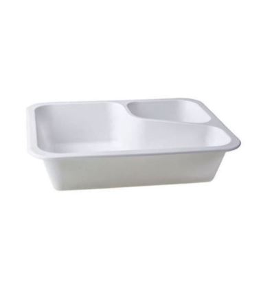 Pojemnik do zgrzewu 227x178x50 biały 2-dzielny COLT 500szt