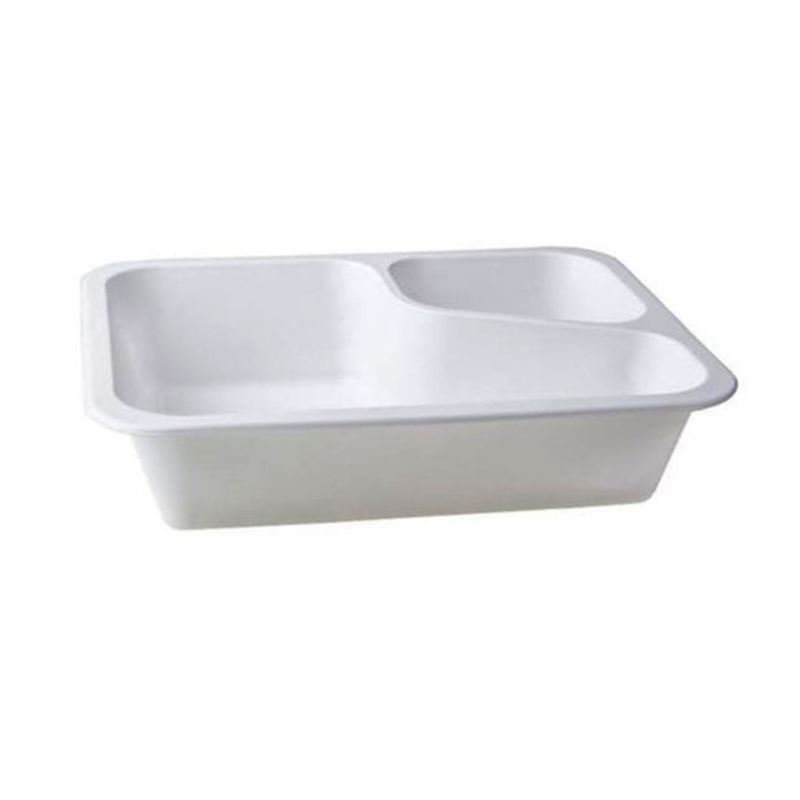 Pojemnik do zgrzewu 227x178x50 biały 2-dzielny COLT 500szt