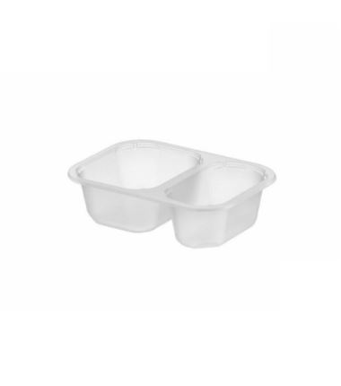 Pojemnik do zgrzewu mleczny 2-dzielny 160x112x45 mini 456szt