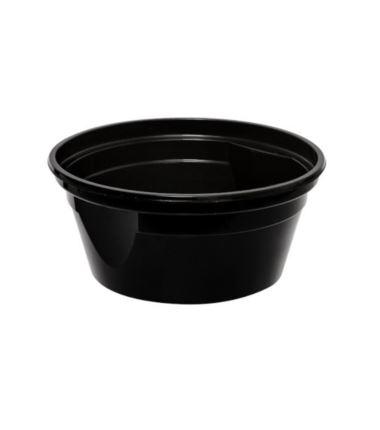 Miska PP 240ml czarna Easy Handle 50szt