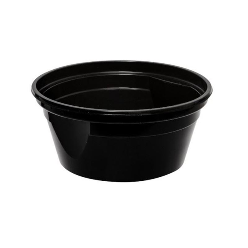 Miska PP 240ml czarna Easy Handle 50szt