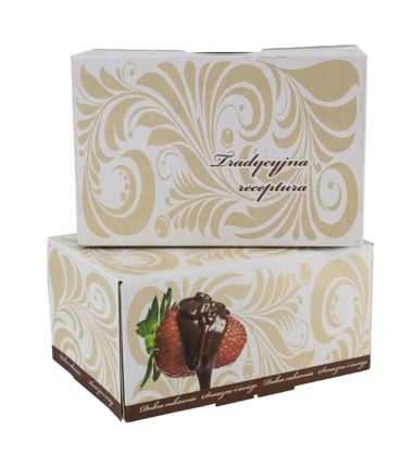 Pudełko cukiernicze nadruk 165x110x80mm Ornament 250szt