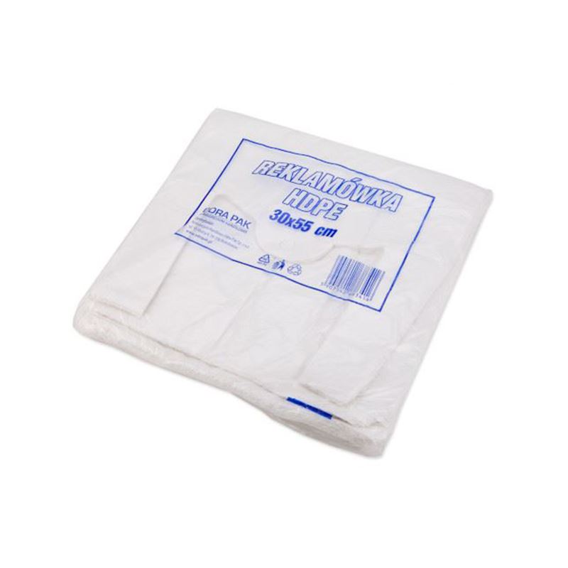 Reklamówki HDPE 30x55 mocne 30my 100szt