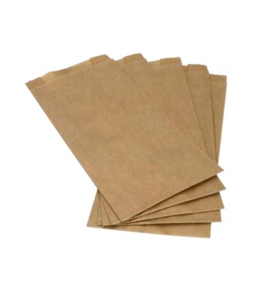 Torba fałdowa papierowa 430/210/80 brąz 1000szt