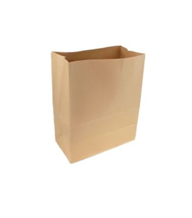 Torba papierowa klockowa brązowa 320x160x420 250szt